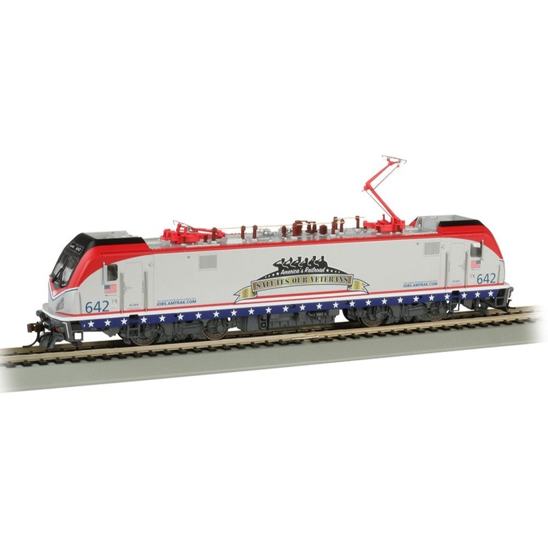 Siemens ACS-64 – Amtrak #642 ‘Salutes Our Veterans’ Electric Locomotive – DCC Sound