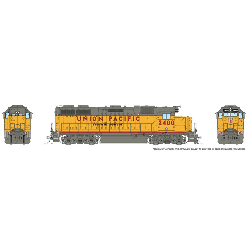 HO EMD GP38 (DC/DCC/Sound): Union Pacific – Dash-3 Rebuild: #2400