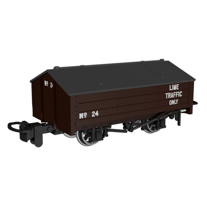 Peaked Roof Van –  Brown ‘Lime’ No.24