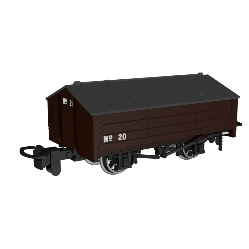 Peaked Roof Van –  Plain Brown No.20