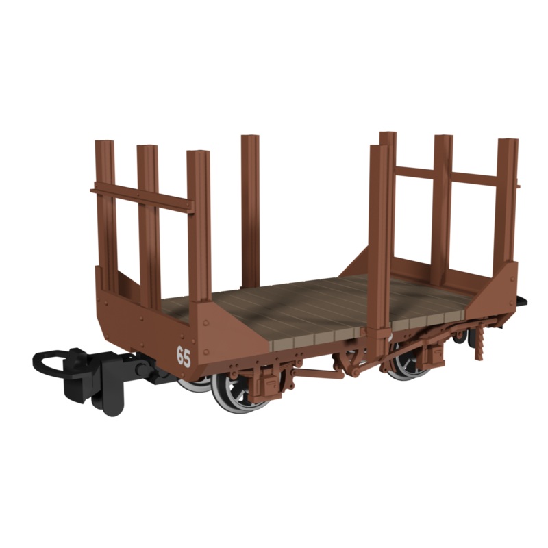 Stake Wagon –  Plain Rusty Brown No.65