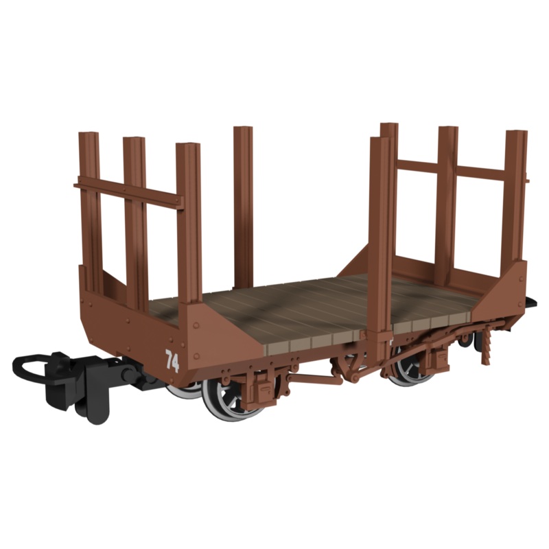 Stake Wagon –  Plain Rusty Brown No.74