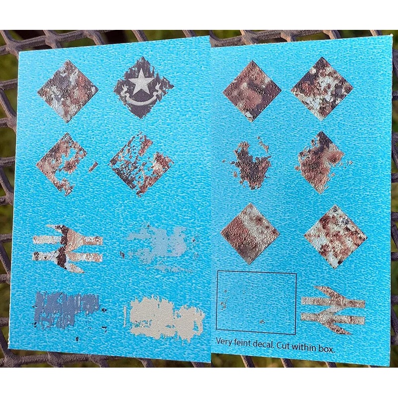 Sub Sector Plaque & Cast Arrow Scars OO Gauge Waterslide Decals