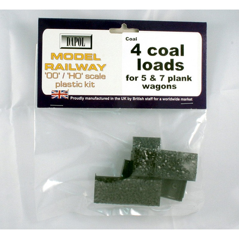 4 Coal Loads for 5/7 Plank Wagons