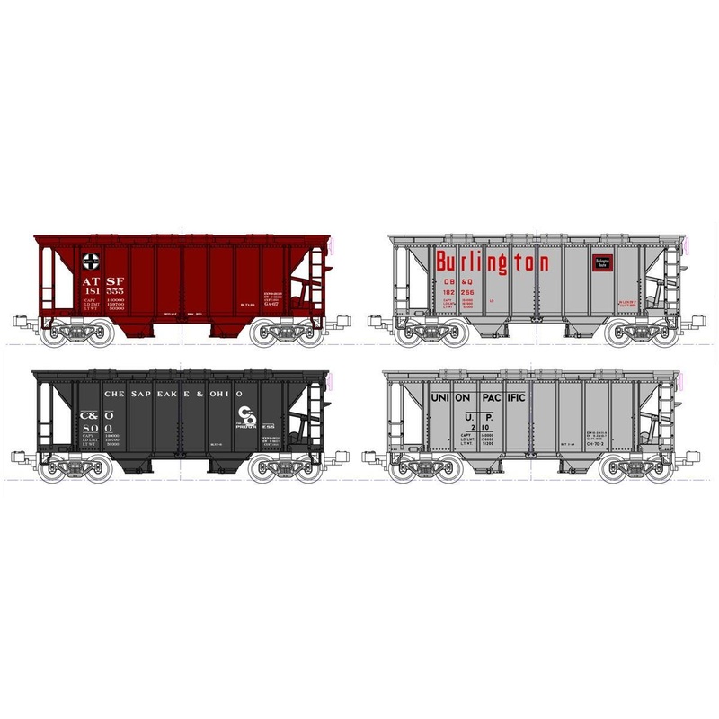 Covered Hopper Assorted Set (8)