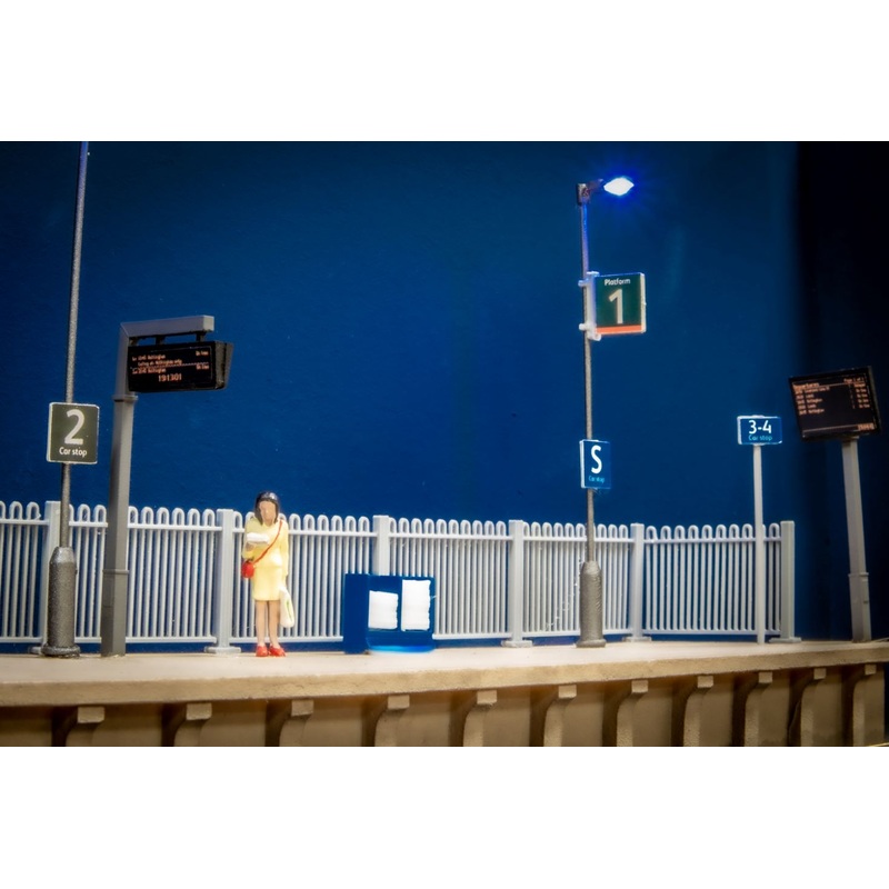 Modern Station Passenger Information Screens (Hand Painted)