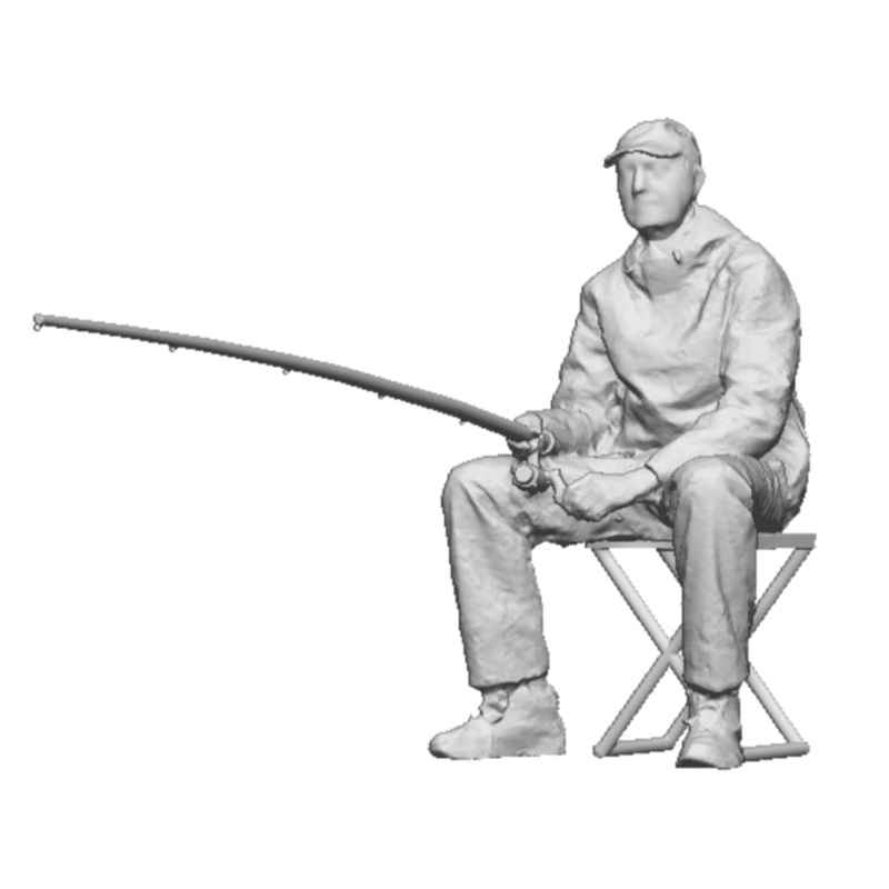 OO Gauge – Town & Country – Seated Fisherman