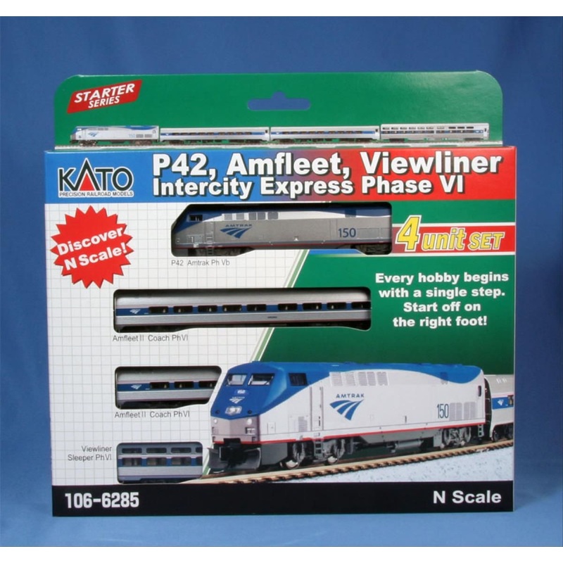 P42 Amfleet Viewliner Intercity Train Pack (DCC-Fitted)