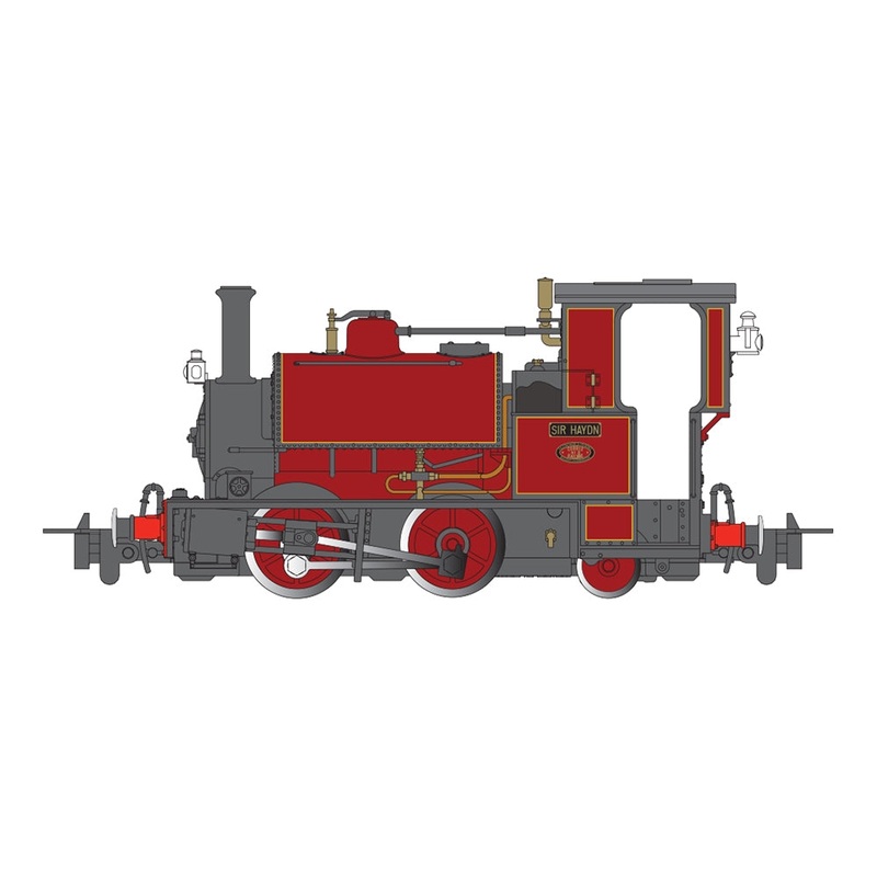 Talyllyn / Corris Locomotive Hughes/Falcon 0-4-2St – Sir Haydn – Red