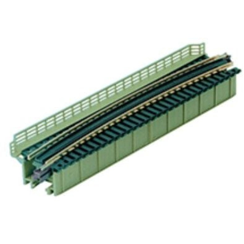 Unitrack (R481-15T) Curved Girder Bridge L/Green 15 Degree