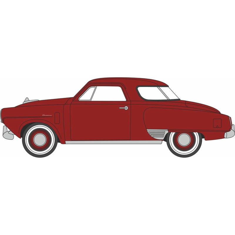 1950 Studebaker Champion Starlight Coupe Commanche Red