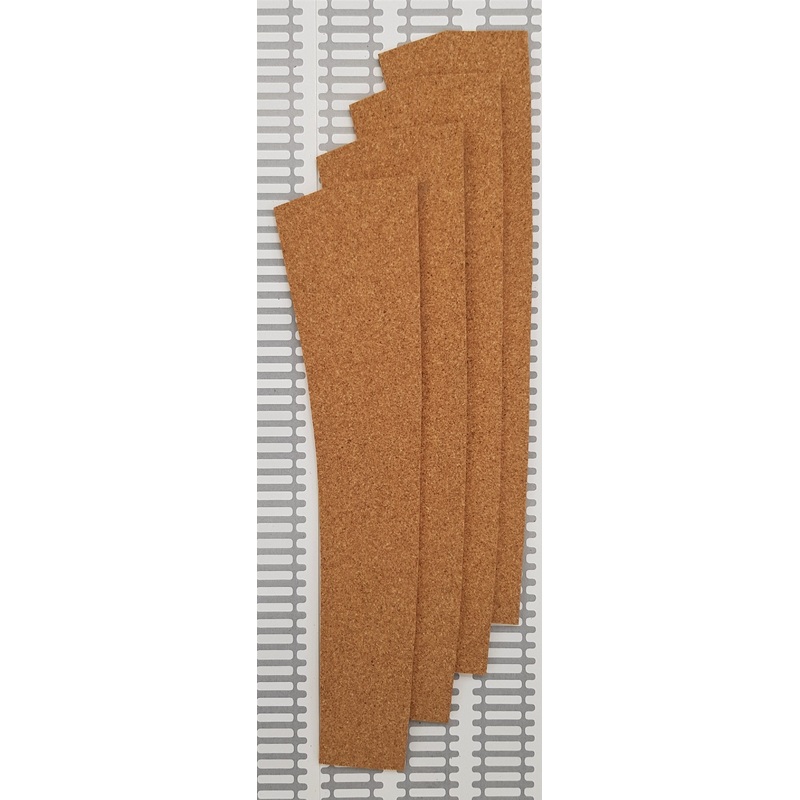 Cork Track Underlay – Curved Left Hand Large Radius Turnout – Pack of 4