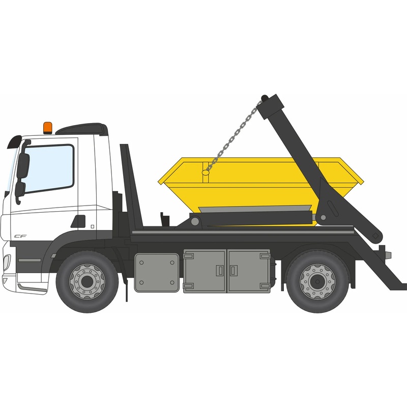 DAF Skip Lorry White