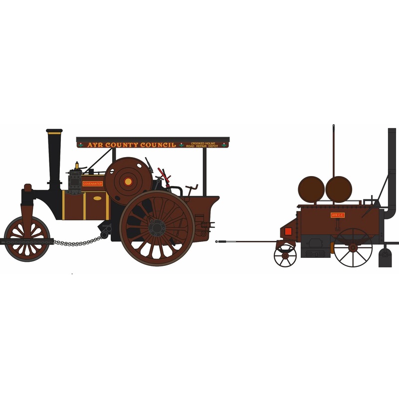 Fowler Steam Roller & Coleman Flapper Covenanter/Ayr County Council