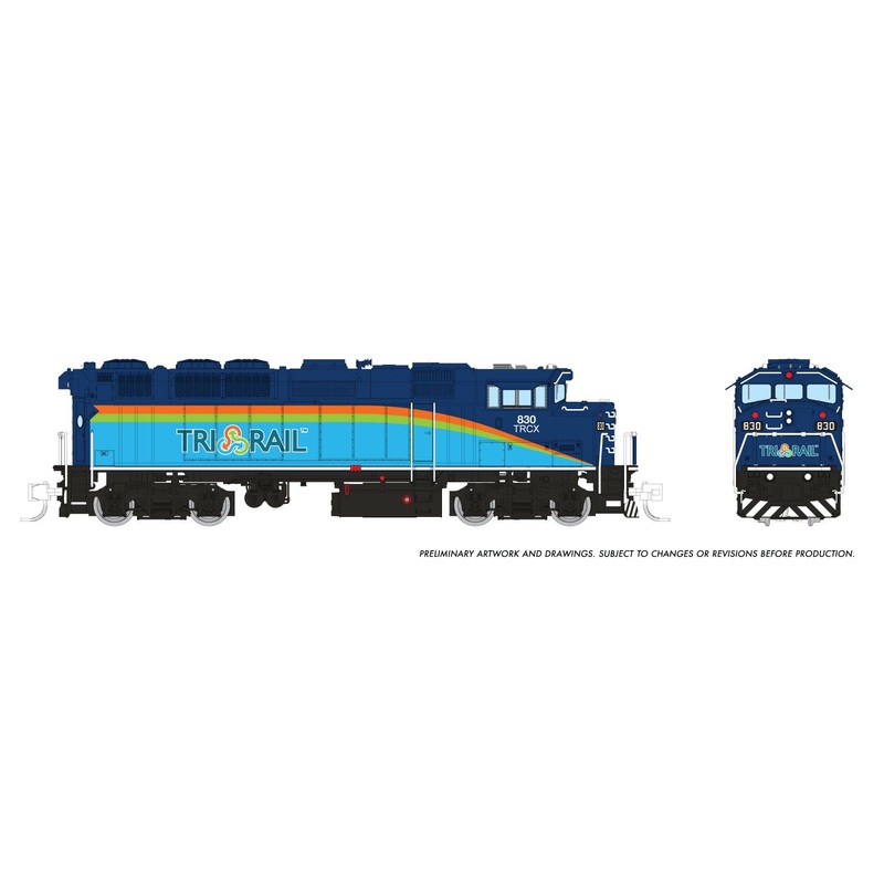 N GMDD F59PH (DC/Silent): TriRail – Dark Blue Scheme: #830