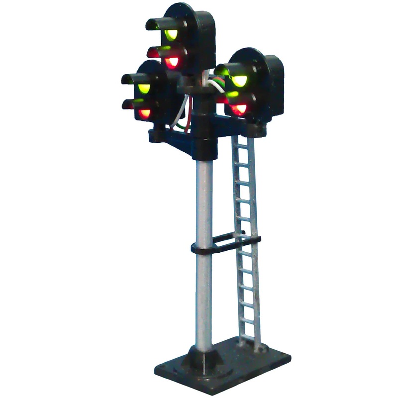 2-2-2 Aspect Home 3 Way Junction Kit Round Head Signal