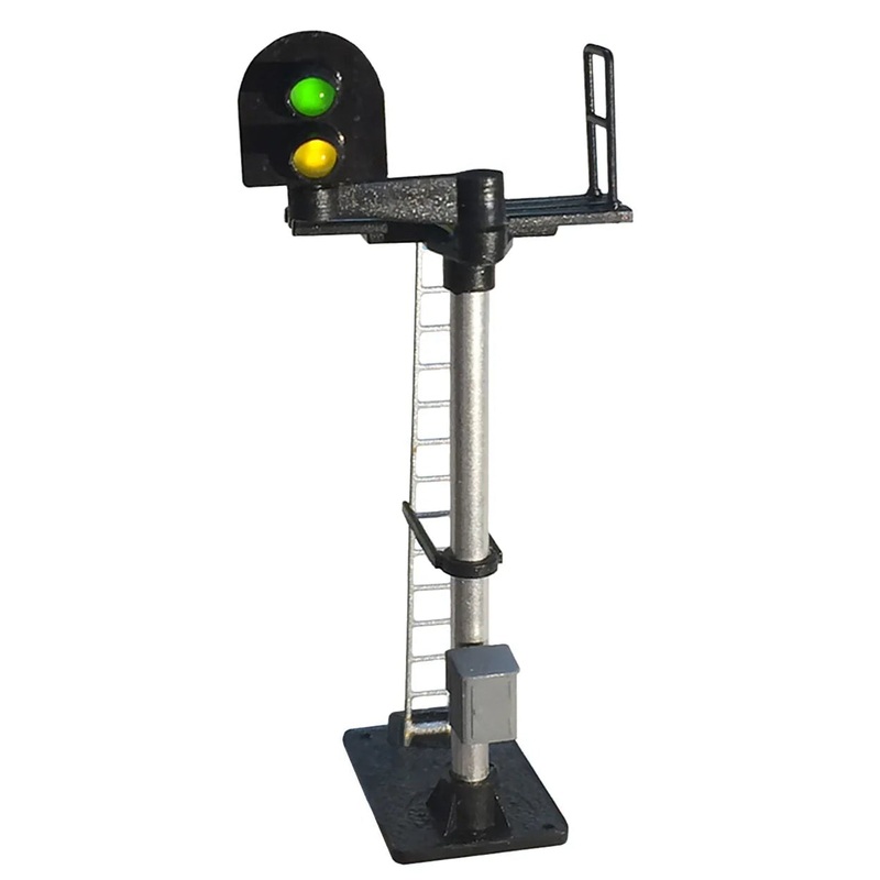 2 Aspect Distant (Y/G) Standard Left Offset Round Head Signal