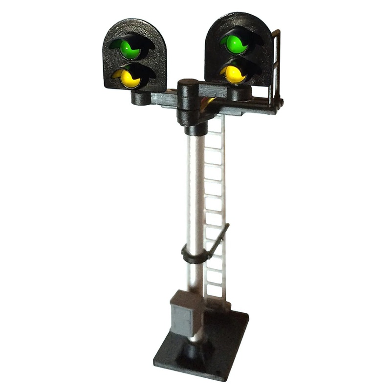 2 Aspect Distant (Y/G) Standard Stepped T Junction Round Head Signal