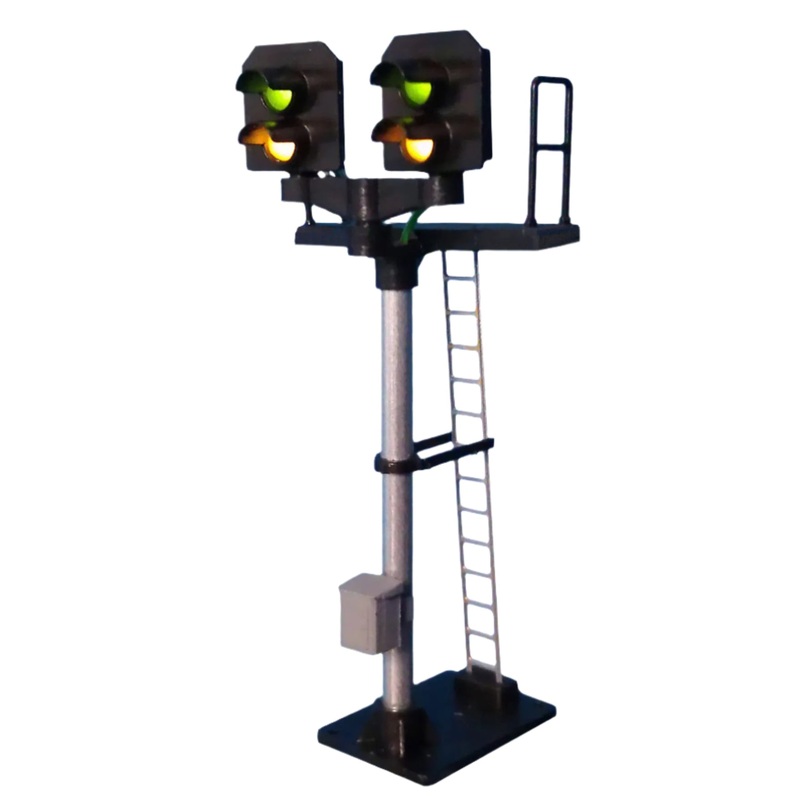 2 Aspect Distant (Y/G) Standard T Junction Square Head Signal