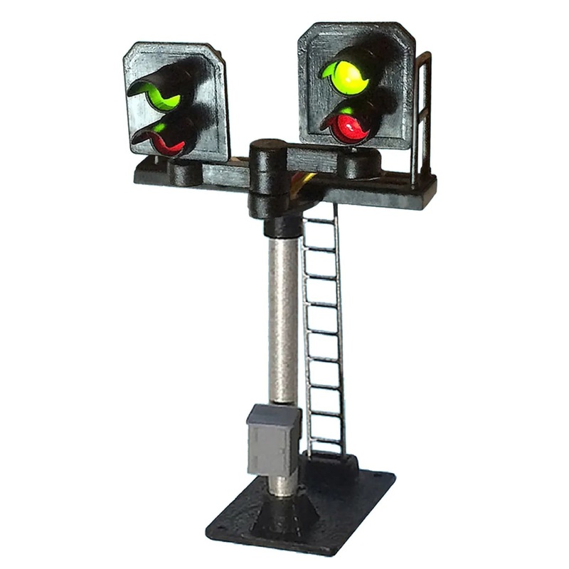 2 Aspect Home (R/G) Platform Stepped T Junction Square Head (Type 2) Signal
