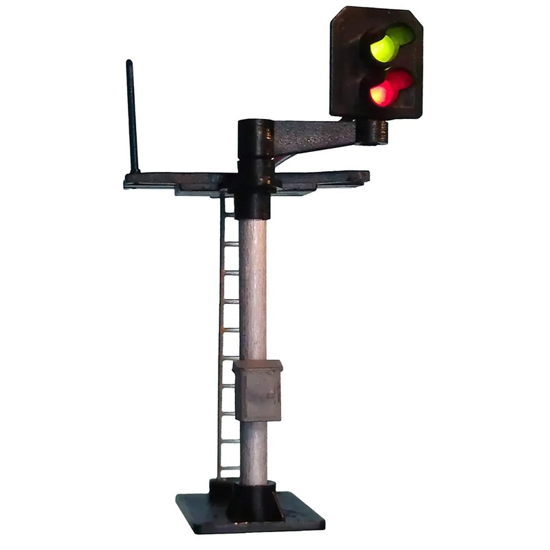 2 Light Signal Red/Green Offset Platform Starter RH Square Head