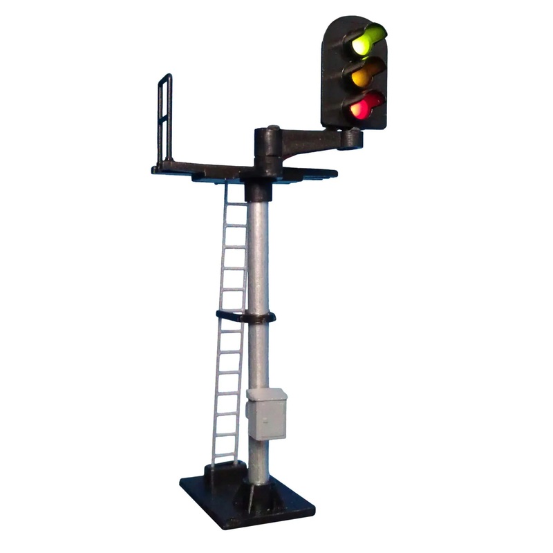 3 Aspect (R/Y/G) Standard Right Offset Round Head Signal