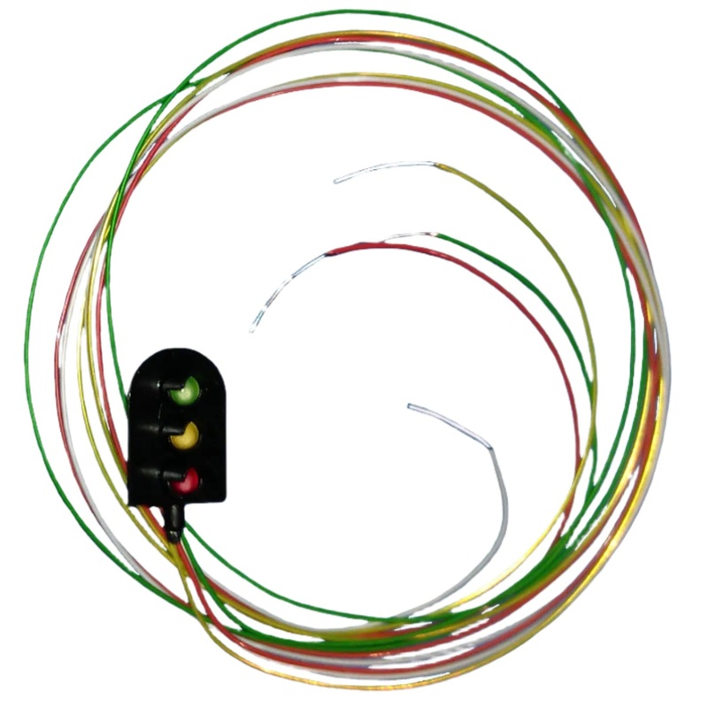 3 Aspect Round Signal Head (R/Y/G) Long Wires