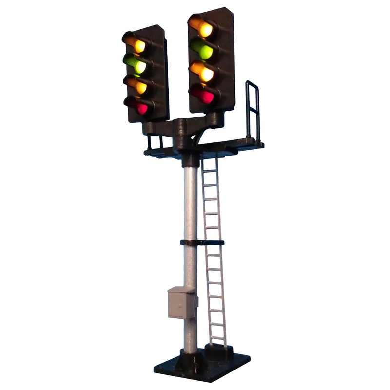 4 Light Signal Red/Green/2 X Yellow T Junction Square Head