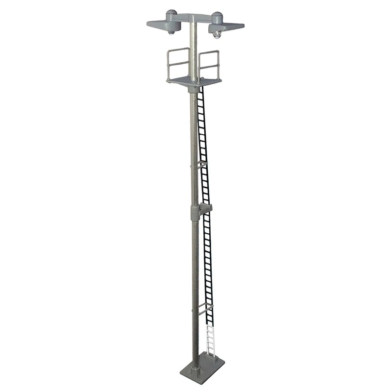 Dustpan Twin Head Tall Yard Lamp Black Ladder