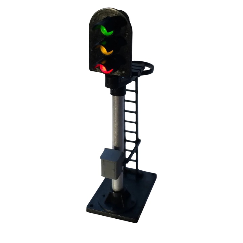 3 Aspect Home Platform Colour Light Signal Kit Round Head R/Y/G