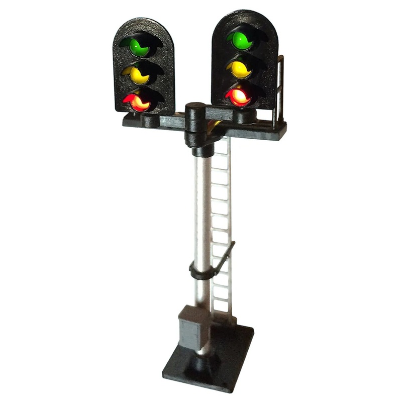 3 Aspect (R/Y/G) Standard Stepped T Junction Round Head (type 2) Signal