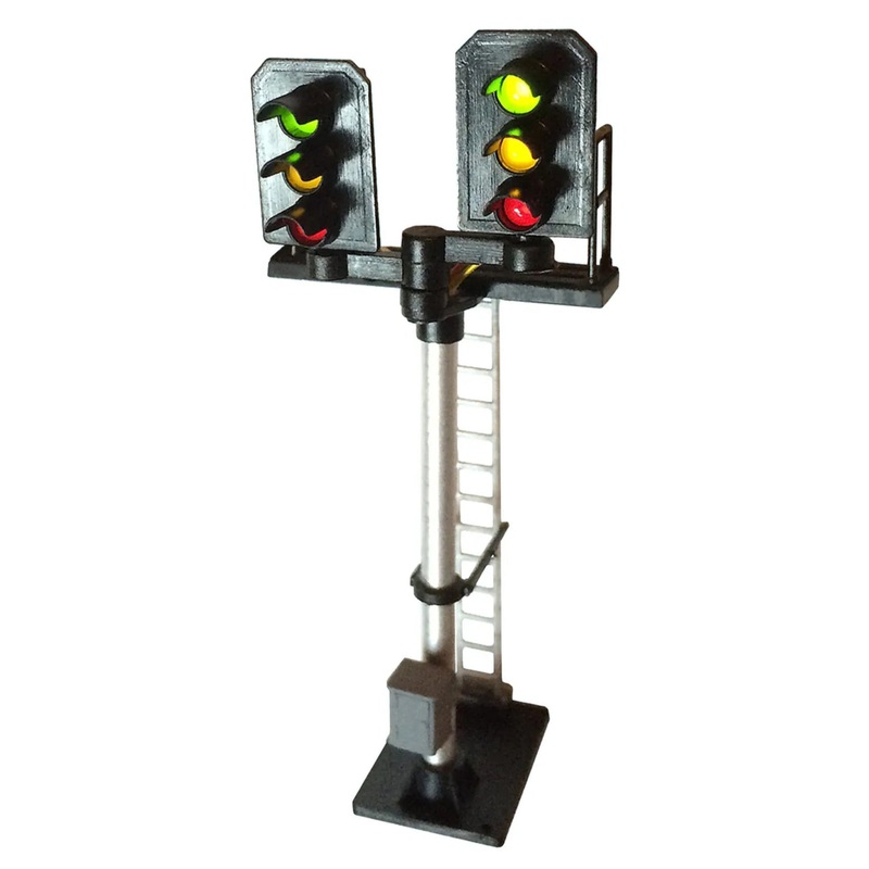 3 Aspect (R/Y/G) Standard Stepped T Junction Square Head (type 2) Signal