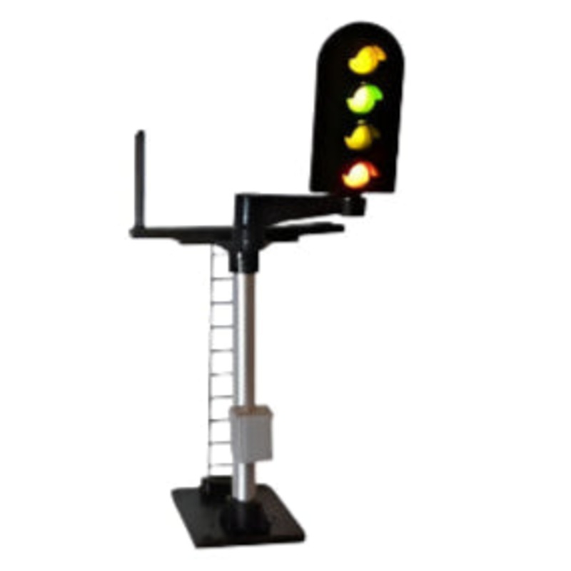 4 Aspect (R/Y/G/Y) Platform Right Offset Round Head Signal