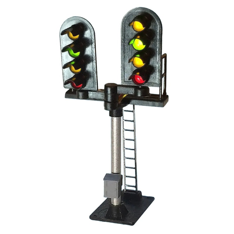 4 Aspect (R/Y/G/Y) Platform Stepped T Junction Round Head (type 2) Signal