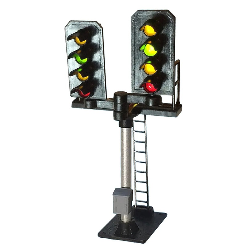 4 Aspect (R/Y/G/Y) Platform Stepped T Junction Square Head (type 2) Signal