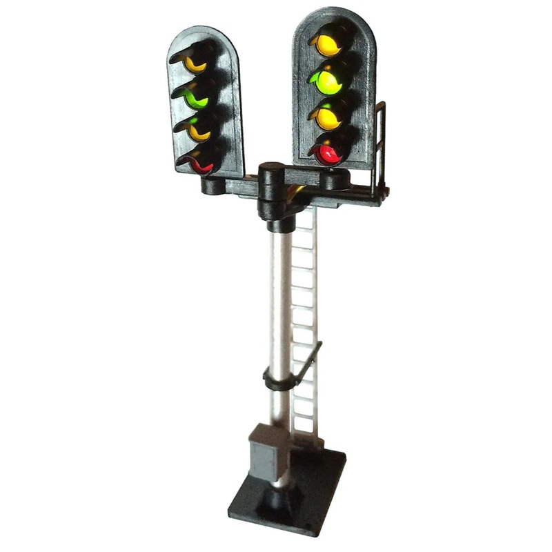 4 Aspect (R/Y/G/Y) Standard Stepped T Junction Round Head Signal