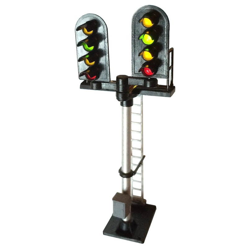4 Aspect (R/Y/G/Y) Standard Stepped T Junction Round Head (type 2) Signal
