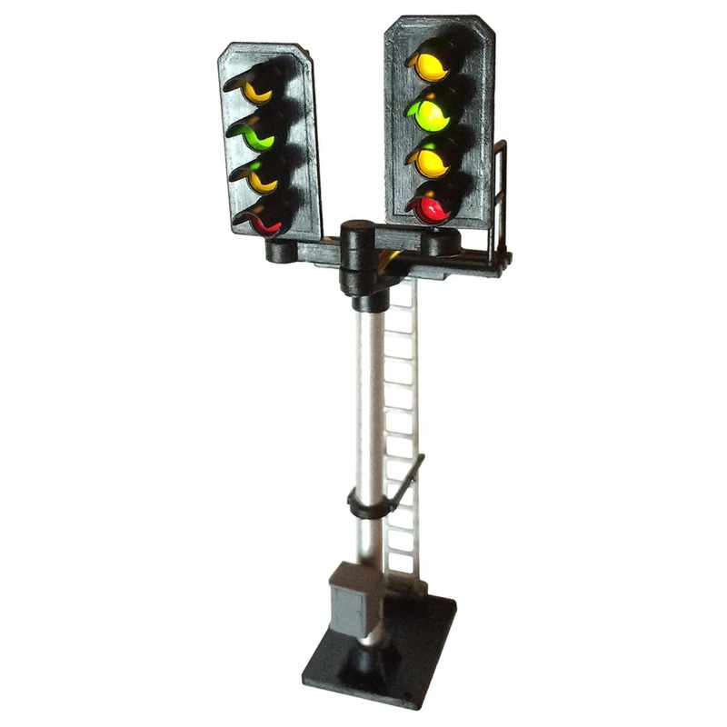 4 Aspect (R/Y/G/Y) Standard Stepped T Junction Square Head Signal