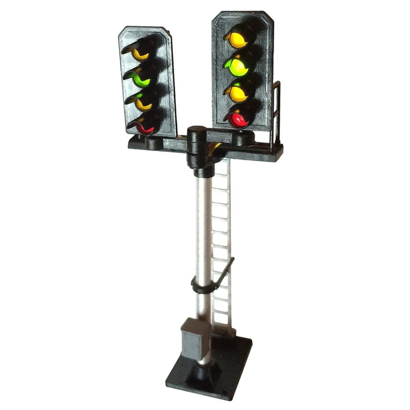 4 Aspect (R/Y/G/Y) Standard Stepped T Junction Square Head (type 2) Signal