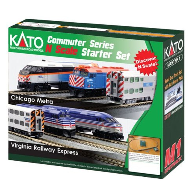 Chicago Metra MP36PH Passenger Train Set