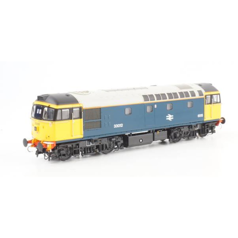 Class 33/0 BR Blue No.33012 (Yellow Cabs/HI Headlights) Diesel Locomotive – DCC Sound