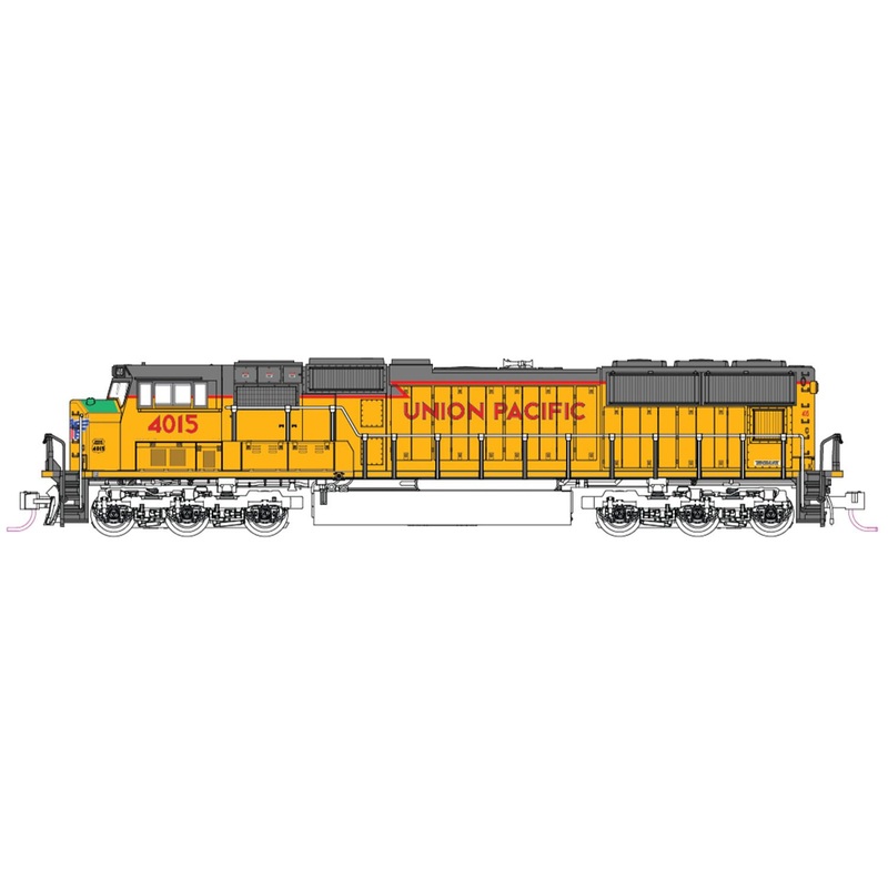 EMD SD70M Flat Radiator UP Excursion 4015 – DCC-Fitted