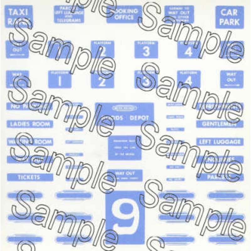 OO Gauge BR (Scottish Region) Station Signs